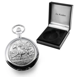 Engraved Horse Racing Pocket Watch Birthday Christmas Retirement Graduation Gift - Picture 1 of 9