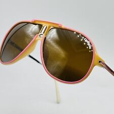 Carrera Sonnenbrille Damen oval rosa gelb Mod. JET Vintage 80er NOS