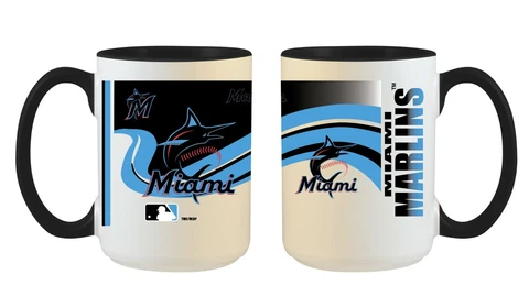 Miami Marlins MLB Full Wrap 15oz Jumbo Coffee Mug FREE SHIP!! Cover