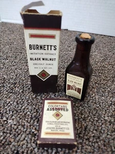 Joseph Burnett CO Estratto di imitazione e COLORTABS Burnett's Boston Mass EST 1847 - Foto 1 di 6