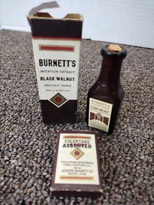 Joseph Burnett CO Imitation Extract and COLORTABS Burnett's Boston Mass EST 1847 - Image 1 of 4