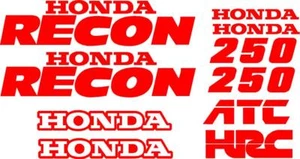 Honda Recon Decal Kit Gas Tank CUSTOM COLORS AVAILABLE moto hrc recon 250 - Bild 1 von 3