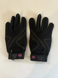 Guantes de montar AD63 Harley Davidson puntada rosa para mujer medianos - Imagen 1 de 3