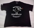 Moto XXX Degenerates T-Shirt Men's Size 2XL XXL MotoXXX Motorcross Gas Can EUC!