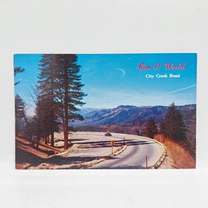 Rim O' World City Creek Highway CA UNP 2 carriles carretera vista panorámica - Imagen 1 de 3