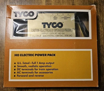 Vintage Tyco HO Electric Power Pack In Original Box No. 899C Tested 18VDC 20VAC - Image 1 of 4
