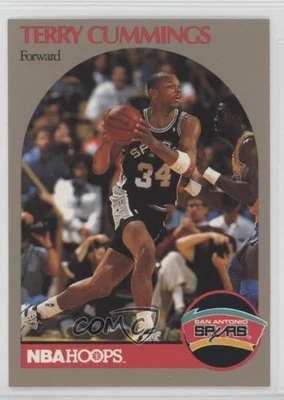 1990-91 NBA Hoops 100 Superstars Terry Cummings #87 - Image 1 of 2
