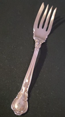 Tenedor de ensalada Gorham Chantilly de plata esterlina 5 7/8" 28,69 gramos peso chatarra Foto 1 de 4