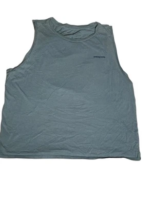 Camiseta sin mangas para mujer Patagonia Climbing Paper Peaks azul talla grande Foto 1 de 4