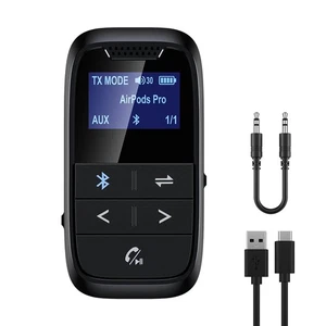ifofo Bluetooth Transmitter and Receiver for Airplane 2 in 1 Wireless Bluetoo... - Afbeelding 1 van 7