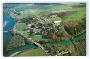 Vintage 1966 Lennoxville Quebec Bishop University Campus Postcard - Picture 1 of 2