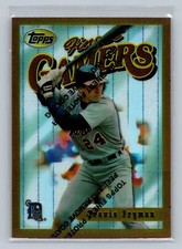 1996 Topps Finest Gamers Bronze Refractor Travis Fryman #152 Detroit Tigers