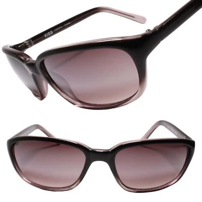 Deadstock Y2K Genuine Vintage Black Gray Two Tone Rectangle Sunglasses - Изображение 1 из 3
