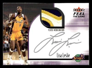 2001 Fleer Ultra WNBA Lisa Leslie Feel the Game 3 Color Patch Sparks ES9028 - Picture 1 of 2