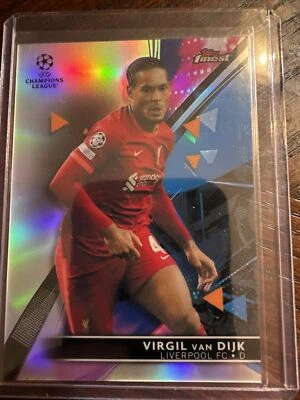 2021 Topps Finest UEFA Champions League Refractor - Virgil van Dijk - Liverpool - Image 1 of 2