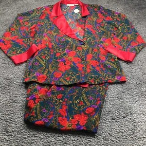 Victoria's Secret Womens Pajama Loungewear Set Size M Colorful Floral NWT - Picture 1 of 17
