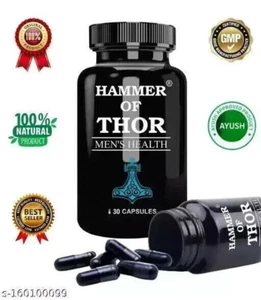Hammer Of Thor for Erection Enhancement Enlargement Power 60 Cap Stamina Boost - Picture 1 of 7