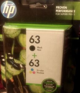 HP 63 Ink Cartridge Combo Genuine HP DeskJet 2134 2136 3630 3631 3632