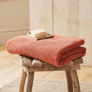 Bath and Hand Towels Cotton Rich Polycotton Abode Eco by Drift in Terracotta - Picture 1 of 3