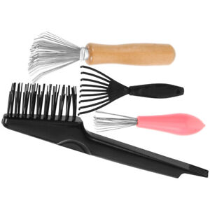4Pcs Comb Cleaner Hair Brush Cleaning Tool Brush Cleaner for Hairbrush