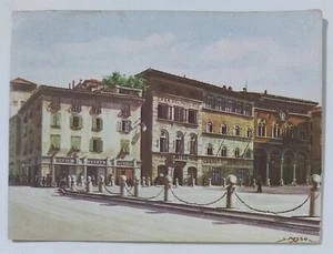 07210 1262 Cartolina illustrata - Lucca - piazza san Michele - ill. Musso - 1958 - Imagen 1 de 2