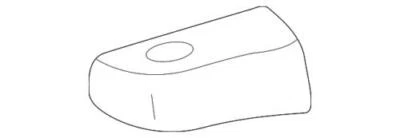 正品福特探险者 2002 - 2005 年乘客侧开关外壳 1L2Z-14524-ACB — 第 1/2 张图片