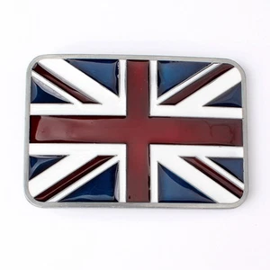British Flag Belt Buckle Cowboy Motorcyclist (FLG-06) - Picture 1 of 2