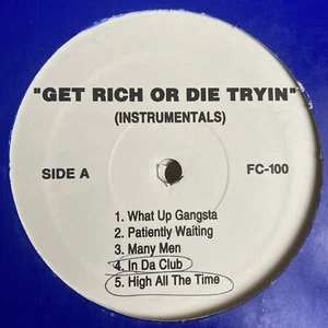 50 CENT - GET RICH OR DIE TRYIN' (INSTRUMENTALS) (VINYL 2LP) 2003!!! RARE!!! - Picture 1 of 1