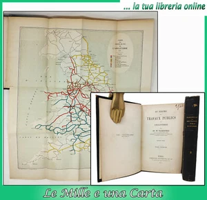 libro antico di storia ferrovie treni tramway REGIME TRAVAUX PUBLICS ANGLETERRE - Bild 1 von 12