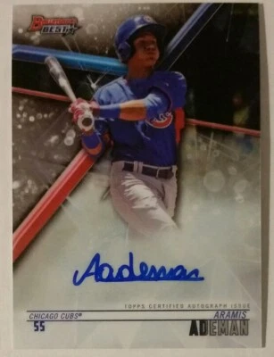 2018 Bowman Best Aramis Ademan Prospect Autograph - Chicago Cubs  - Image 1 of 2