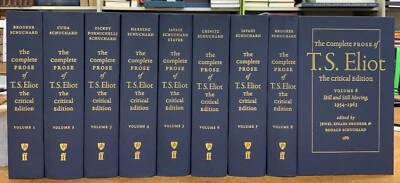 2021 Complete Prose T. S. Eliot Critical Edition Complete Set Johns Hopkins - Image 1 of 4