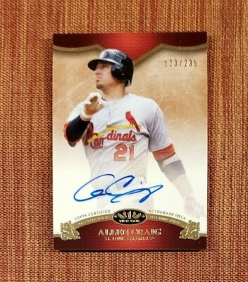 2012 Topps Tier One On The Rise Autographs #AC Allen Craig Cardinals Card AU/235 - Image 1 of 2