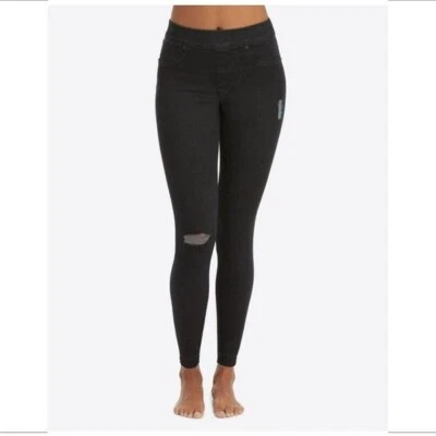 Spanx Denim Legging Vaquero Jegging Desgastado Negro Ajustado Elástico Nuevo XS 0 2 Foto 1 de 4