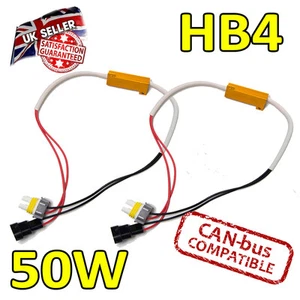 2 x Canceladores de errores LED HB4 50w 6 ohmios luces antiniebla LED - Sin errores - Seguro Canbus - Imagen 1 de 3