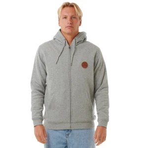 Sudadera con capucha Rip Curl Icos forrada con cremallera - gris jaspeado - Imagen 1 de 12