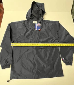 Champion Rain Coat Windbreaker Hooded Size XSmall Dark Blue. New - Picture 1 of 6