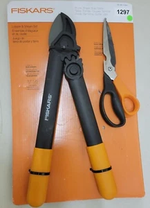 Fiskars 2 Piece Lopper & Shears Set M7E - Picture 1 of 4