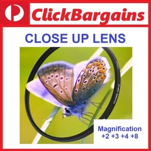 Close Up Lens Filter 52mm to 82mm +2 +3 +4 +8 Closeup 52 58 62 67 72 77 82 mm - Picture 1 of 3