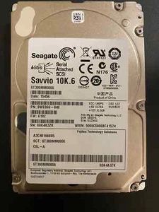 ST300MM0026, 9WJ066, Seagate 300GB SAVVIO 10K.6 10K 64MB Cache SAS 6Gbps 2.5" HD - Afbeelding 1 van 2