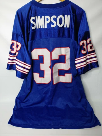 Mitchell & Ness Size 56 O.J. SIMPSON Bills NFL Football Jersey  Mens STITCHED Cover