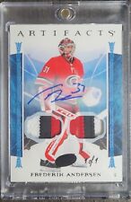 2022-23 Upper Deck Artifacts - Fredrik Andersen 1 OF 1 Dual Patch Auto