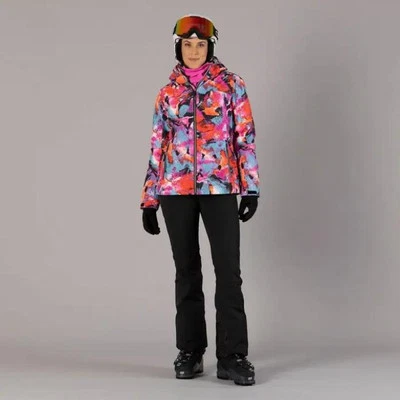 CMP Damenjacke IN Twill Ab Skifahren/Snowboard,Reißverschluss Hood - 12ZS ( Bunt - Bild 1 von 4