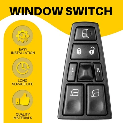 Interruptor de ventana de control maestro eléctrico delantero 20455317 20752918 se adapta a Volvo VNL VNM VN Foto 1 de 4