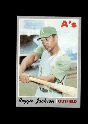 Topps Reggie Jackson #140 Oakland Athletics 1970 en muy buen estado Foto 1 de 2