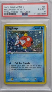 💥PSA6 Magikarp Team Rocket Returns 65/109 Reverse Foil STAMPED Pokemon Card - Picture 1 of 2
