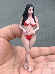 1/18 1/16 1/12 Miniatures Asian Super Model Girl Scene Figures For Cars Vehicle - Picture 1 of 12