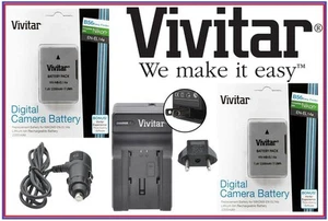 Hi Cap Vivitar 2-Pcs 2300 mAh EN-EL14a Li-Ion Battery & Quick Charger For Nikon - Picture 1 of 6