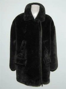 NWT Just CAVALLI Men's Faux FUR Shearling Jacket Coat 44 / L Gray MSRP$680 - Picture 1 of 8
