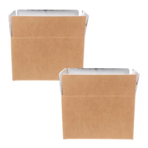 2 Pcs Aluminum Foil Insulated Box Shipping Containers Packaging for - Picture 1 of 12
