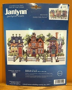 Janlynn 023-0142 Golden Gate Avenue Counted Cross Stitch Kit 18x10” NIP 2004 - Picture 1 of 2